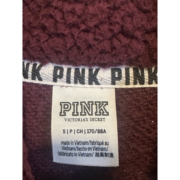victoria secret Pink Fuzzy Fleece Sweater Size‎ S - Picture 3 of 6